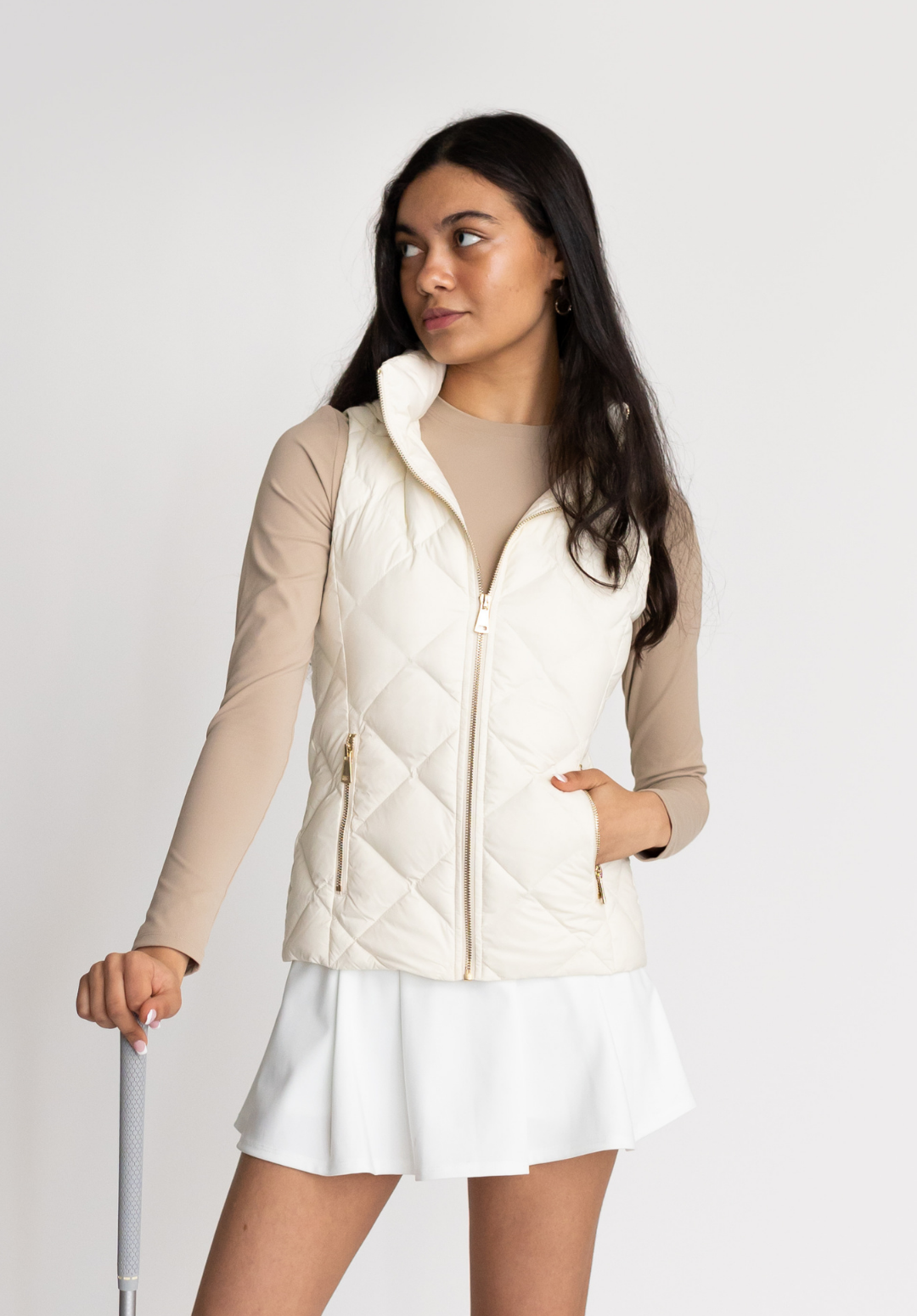 Your Sunday Vest - Bone with Detachable Hood