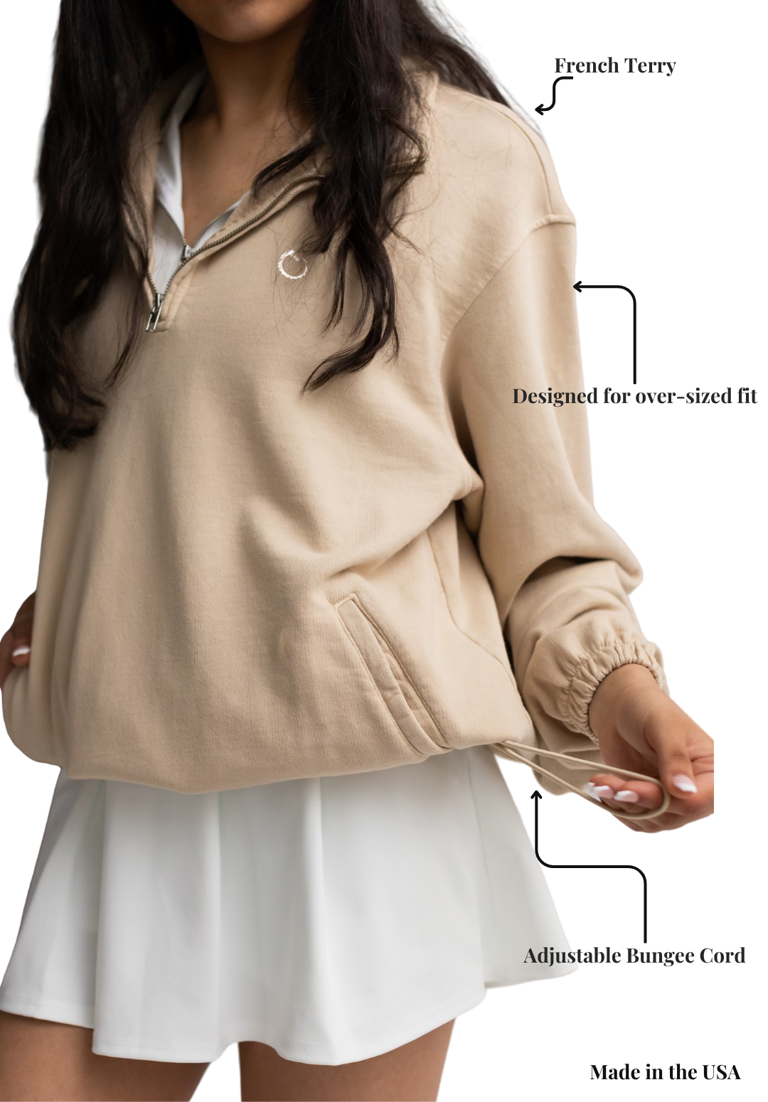 Next Gen Oversized Quarter-zip