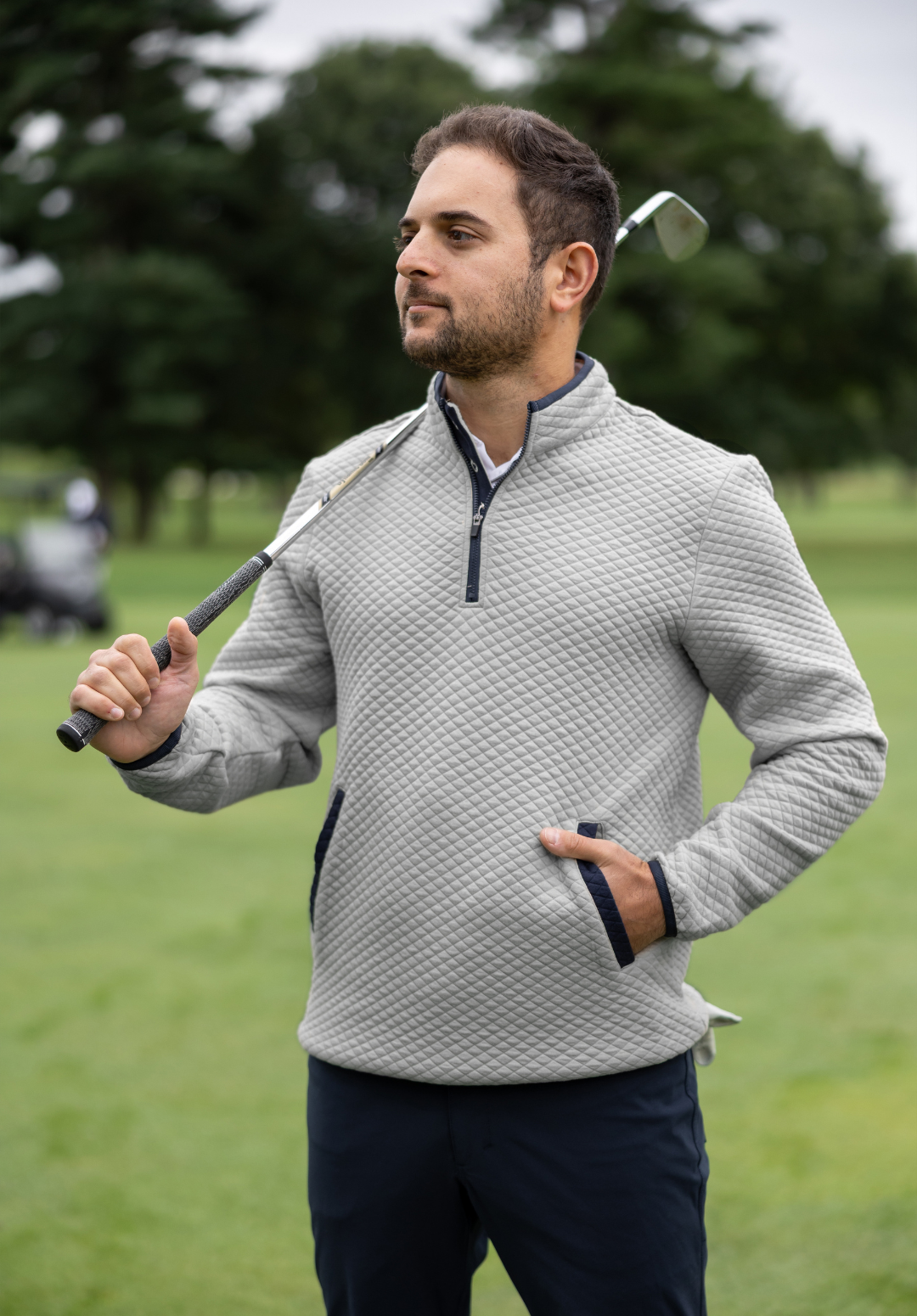 The Debut Quarter-Zip - Heather Gray