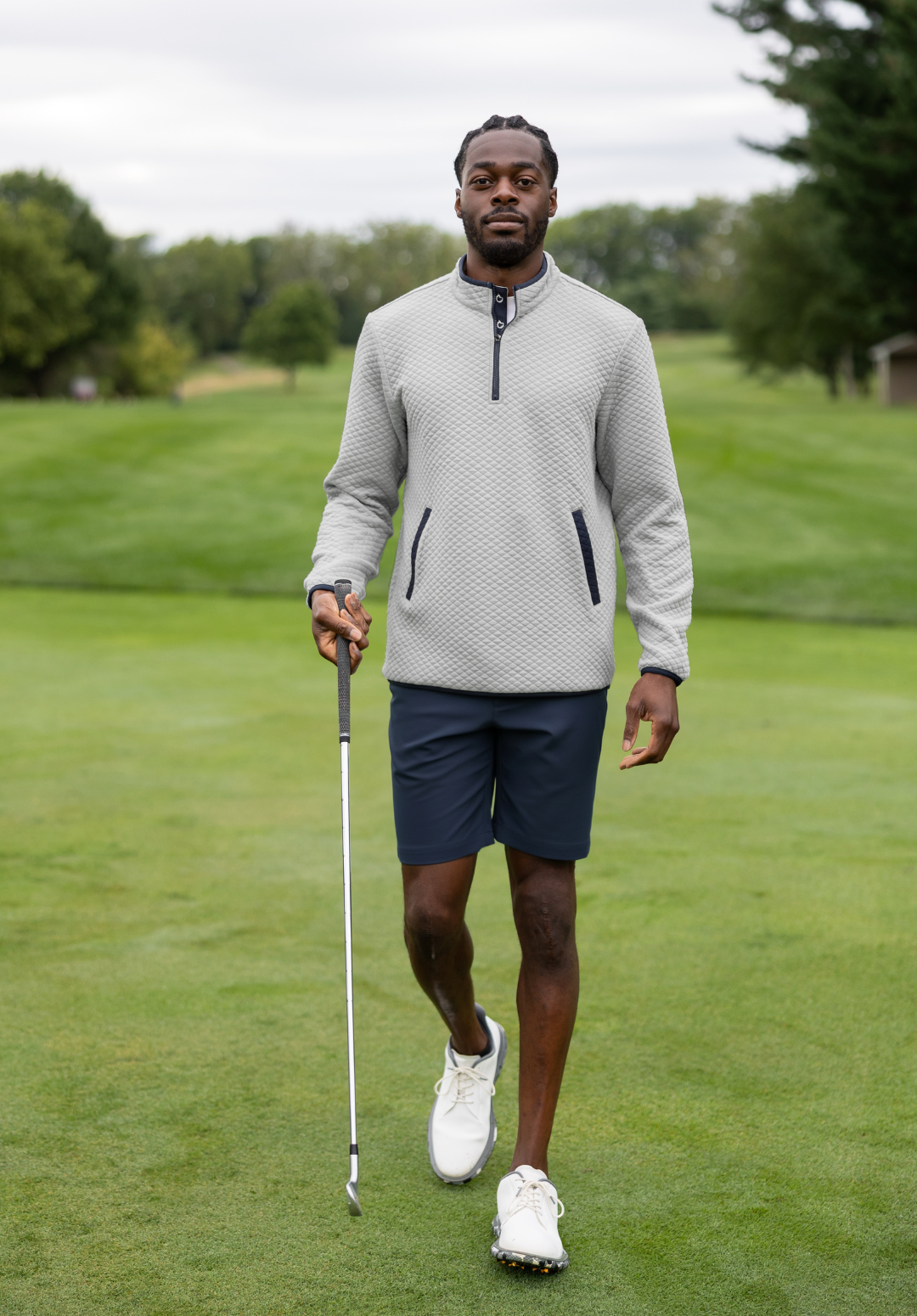 The Debut Quarter-Zip - Heather Gray