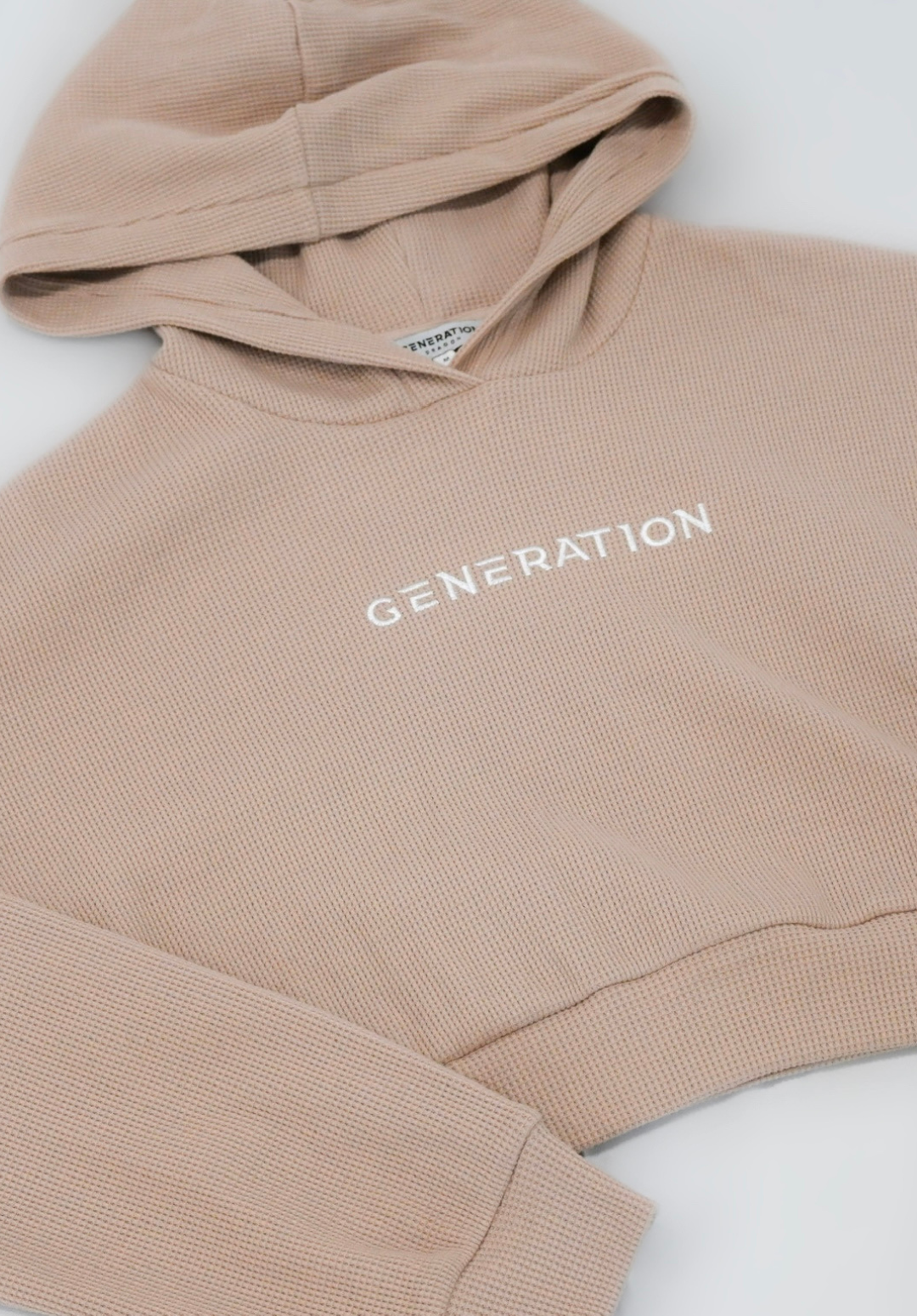 The Waffle Cropped Hoodie