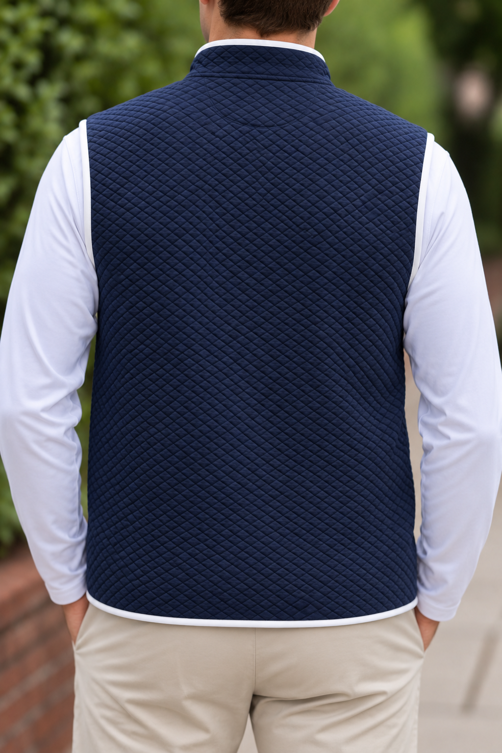 Debut Quilted Vest - Navy
