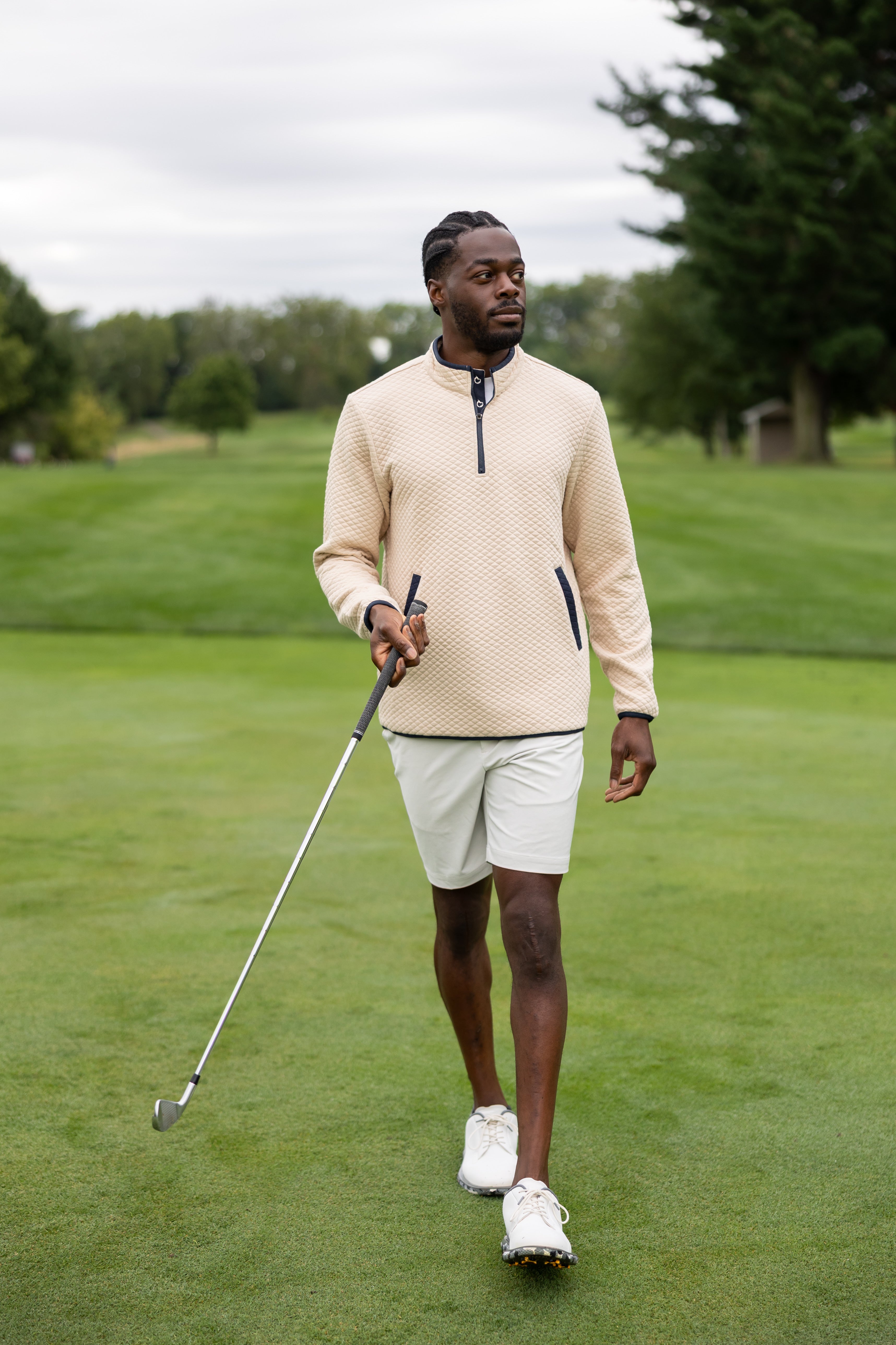 The Debut Quarter-Zip - Beige