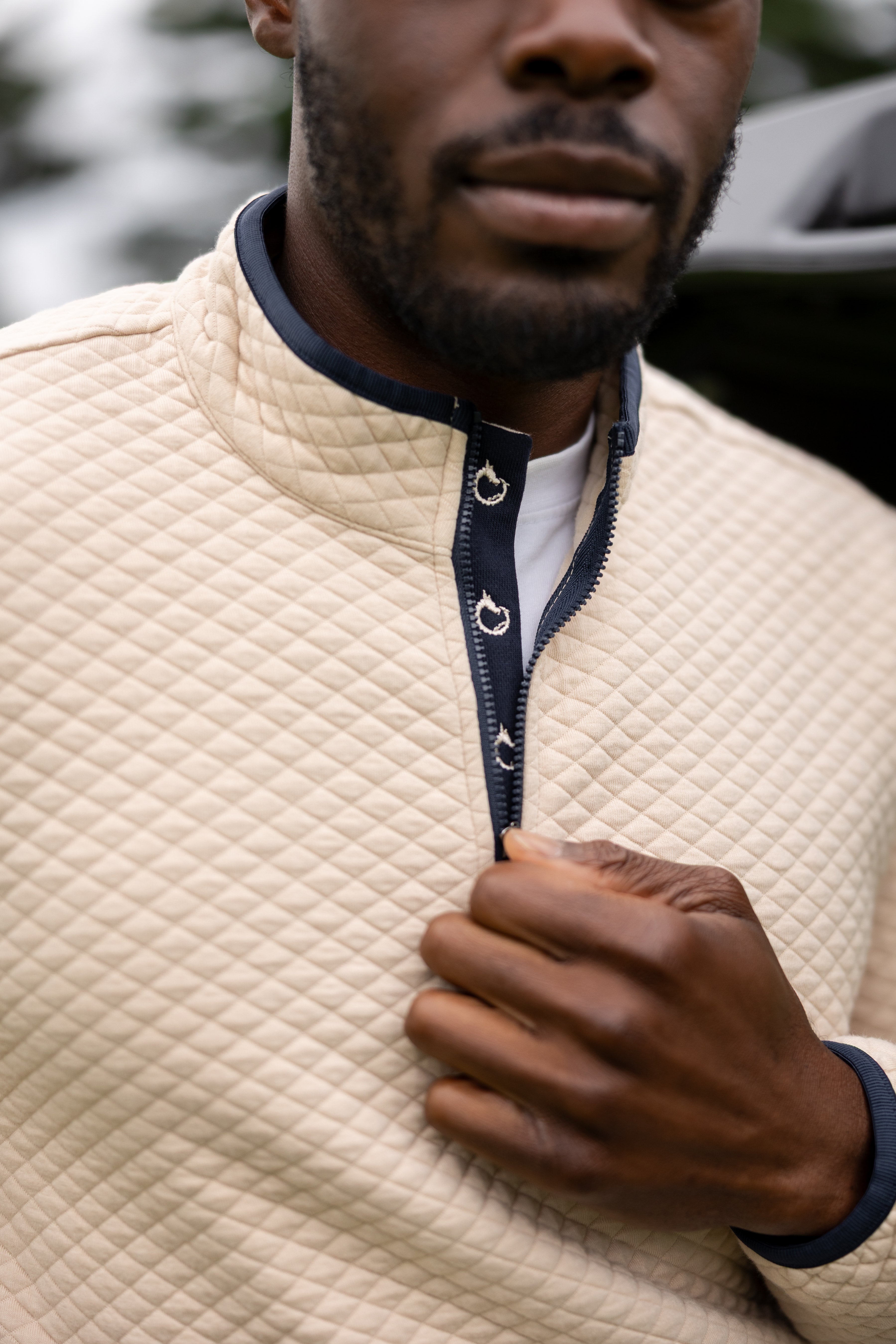 The Debut Quarter-Zip - Beige
