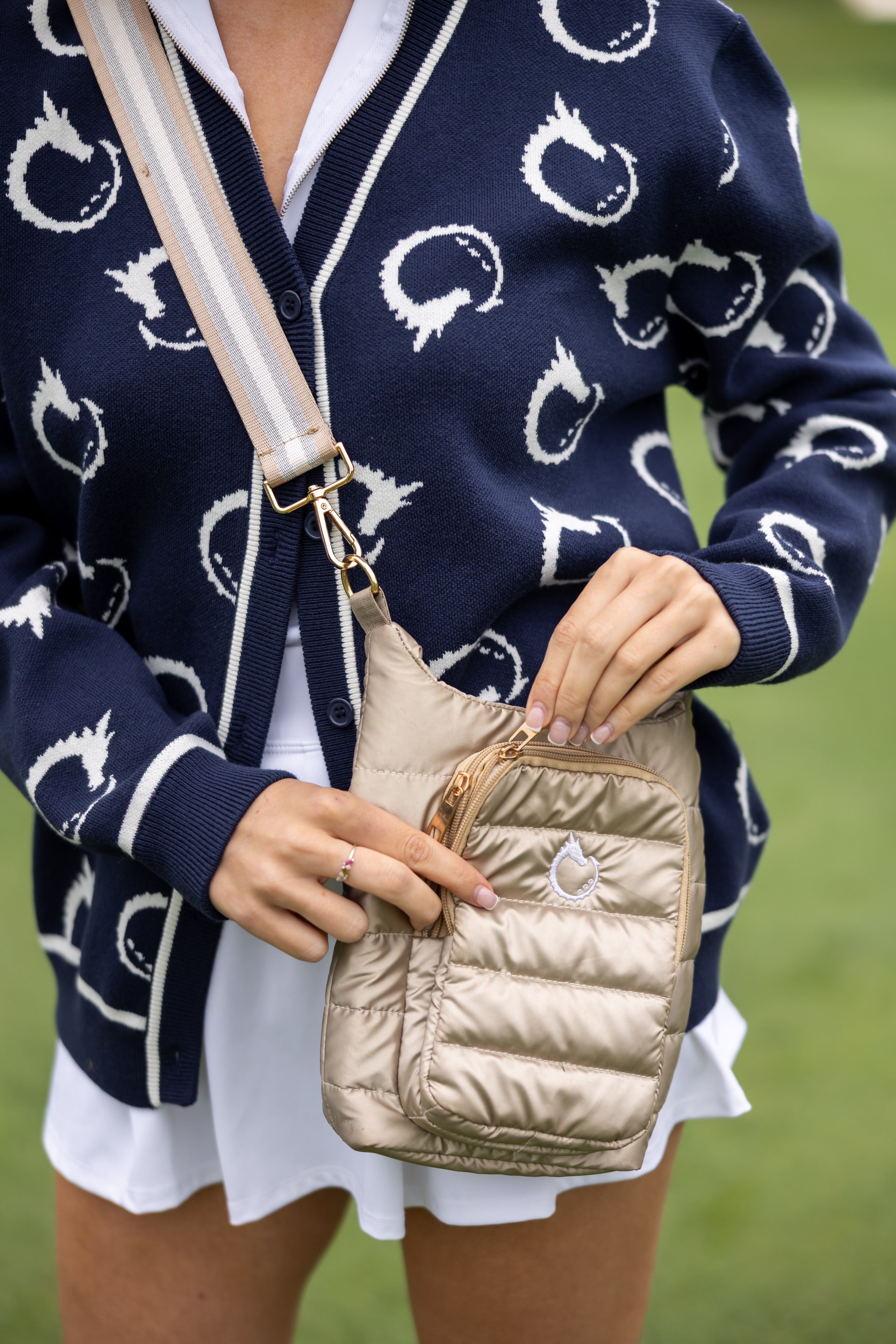 Gold Crossbody Bag