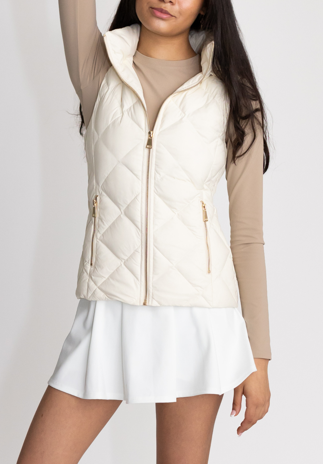 Your Sunday Vest - Bone with Detachable Hood
